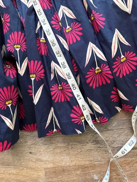 Modcloth Navy Midi Dress with Pink and Cream Floral Print - Picture 10 of 10